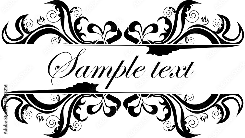 black and white design ornament black and white design ornament
