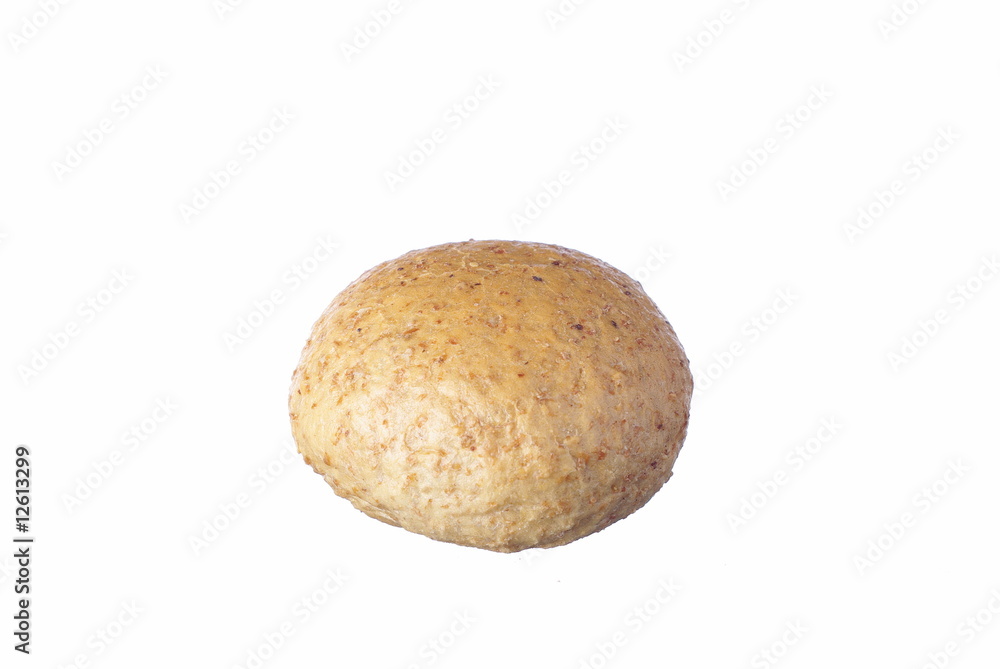 Fresh fancy roll isolated on white Fresh fancy roll isolated on white