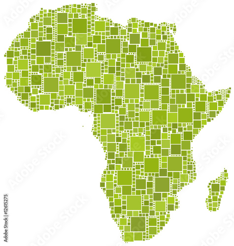 L'Africa colorata in verde