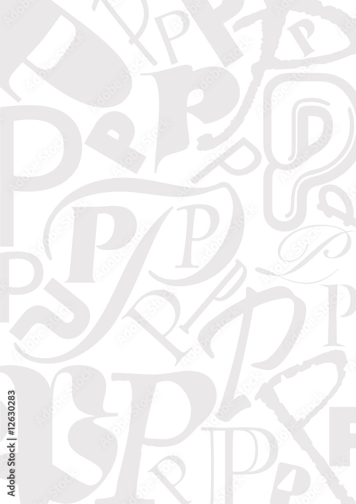 Background with letter P Background with letter P