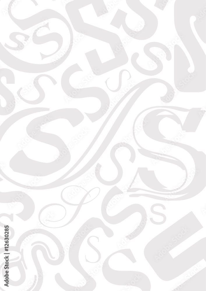 Background with letter S Background with letter S