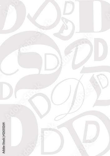 Background with letter D