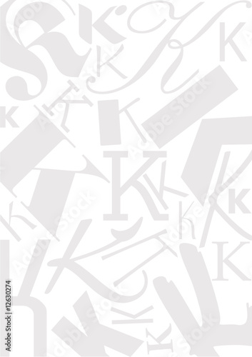 Background with letter K