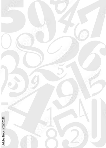 Background with different numbers