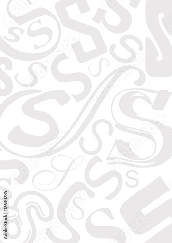 Background with letter S