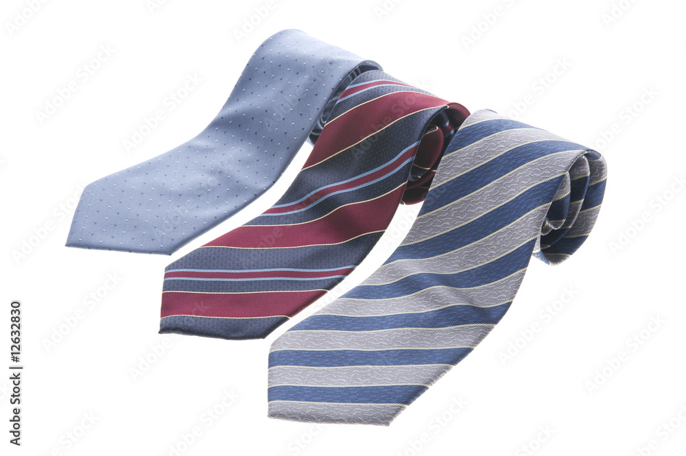 necktie on white necktie on white