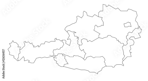 Österreich Karte der Bundesländer
