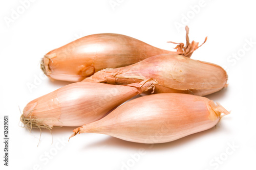 Onions isolated on a white studio background