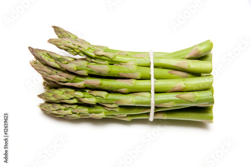 Asparagus on a white studio background