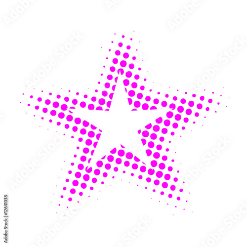 ETOILE POIS ROSE FLUORESCENT