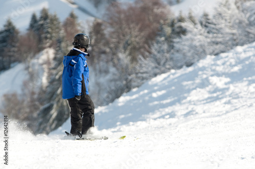 skiing kid