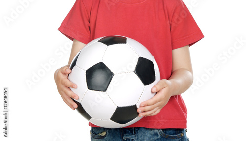 Child with soccer ball