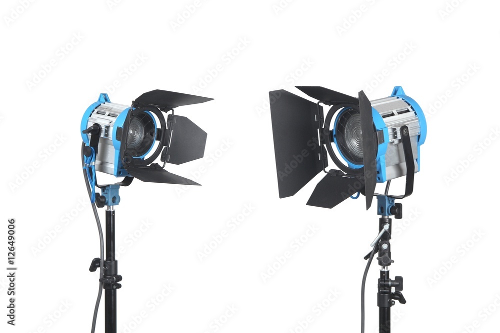 Lighting equipment , two lamps, Isolated on white. Lighting equipment , two lamps, Isolated on white.