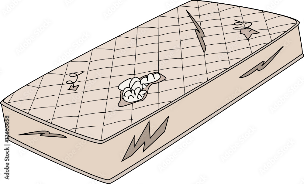 Torn mattress Stock Vector Adobe Stock
