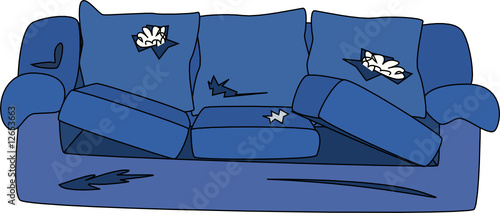 Broken couch