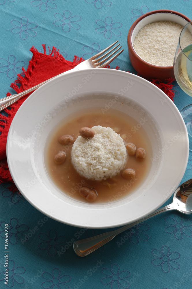 Riso e fagioli alla Feltrina - Primi piatti del veneto Riso e fagioli alla Feltrina - Primi piatti del veneto