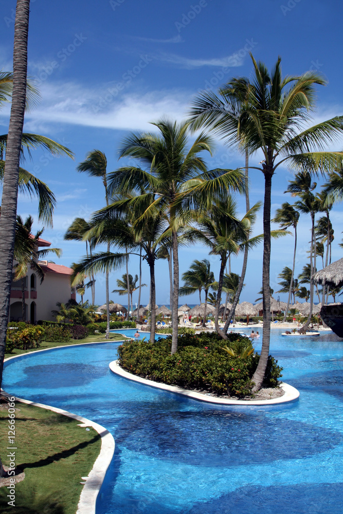 Blue Tropical Resort Pool