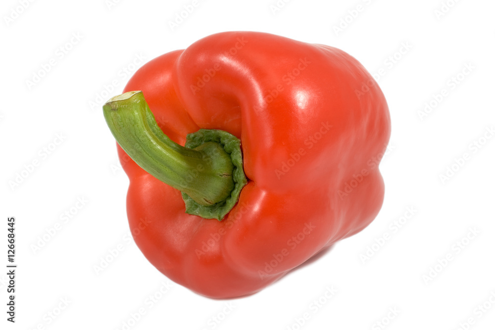 Red pepper isolated on white background. Red pepper isolated on white background.