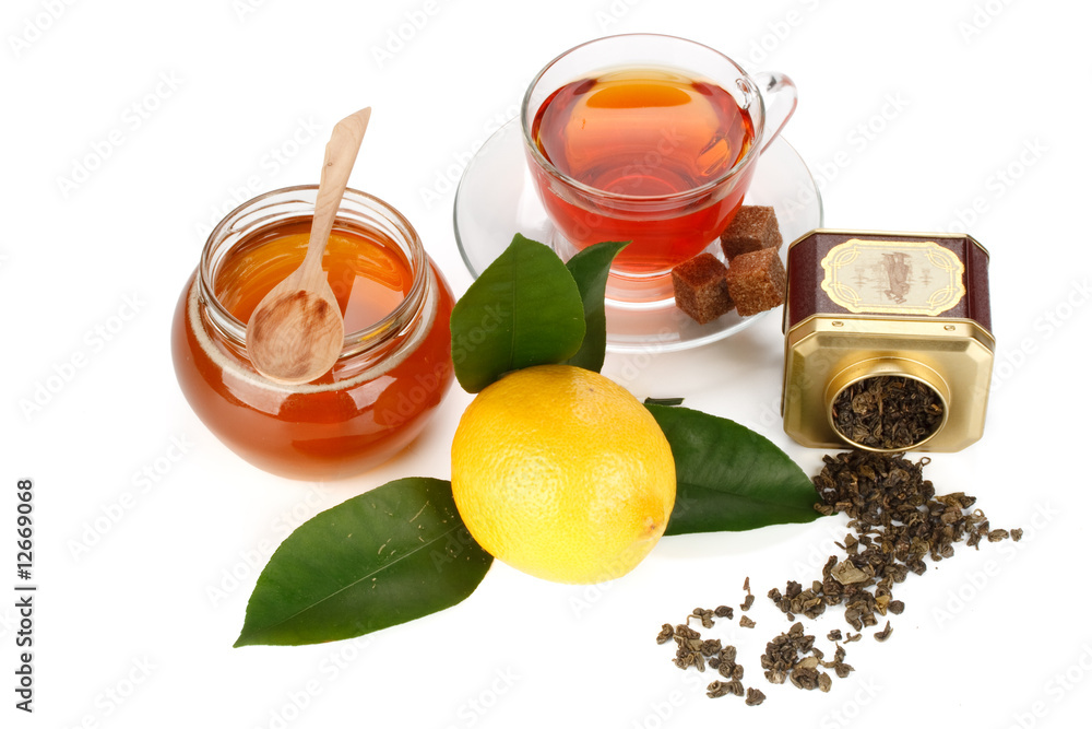 Lemon, honey and tea Lemon, honey and tea