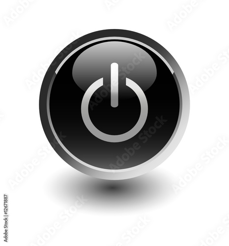 Black power button