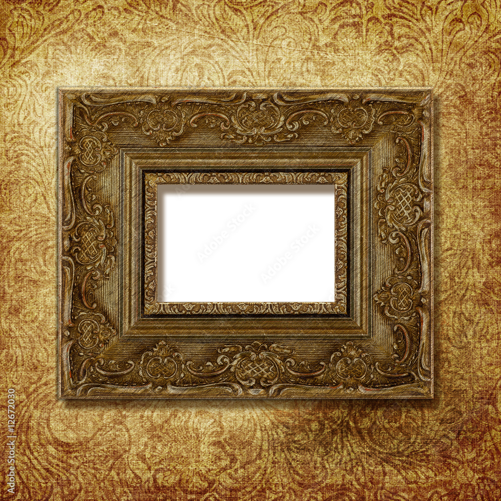 Grunge victorian wallpaper background with frame Grunge victorian wallpaper background with frame