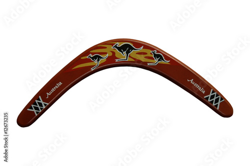 A Decorated Australian Boomerang.