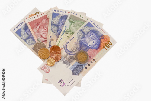 Money on white background