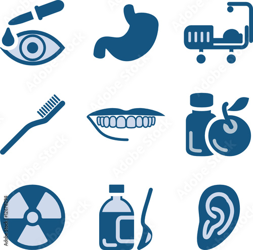 Blue icon set 15