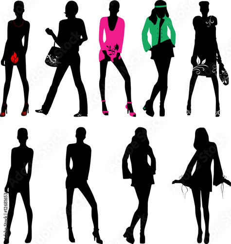 Silhouette fashion girls