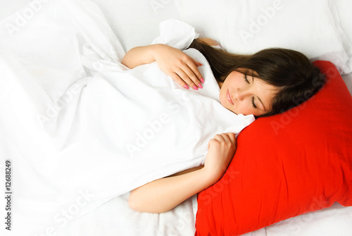 beautiful sleeping woman