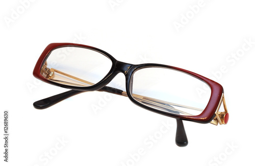 Eye glasses isolated on white background