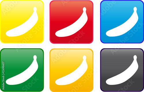Banana web button