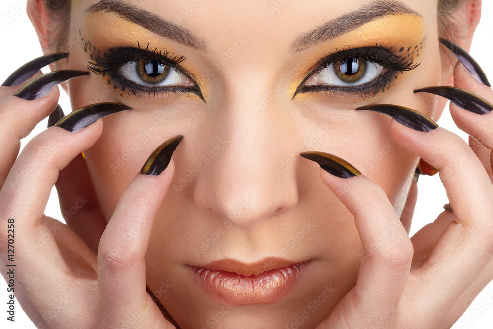 Naklejka premium Cat - girl