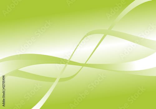 décoration vectoriel vert - green curves - vector shape