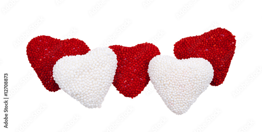 valentine's hearts candy