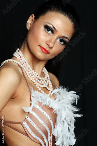 Fotografie Sexy moulin rouge girl wearing hot lingerie