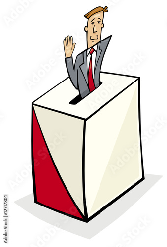 Man in Ballot Box