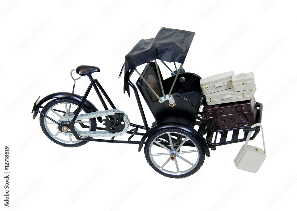Rickshaw and luggage