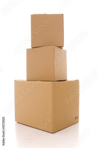 cardboard box parcels