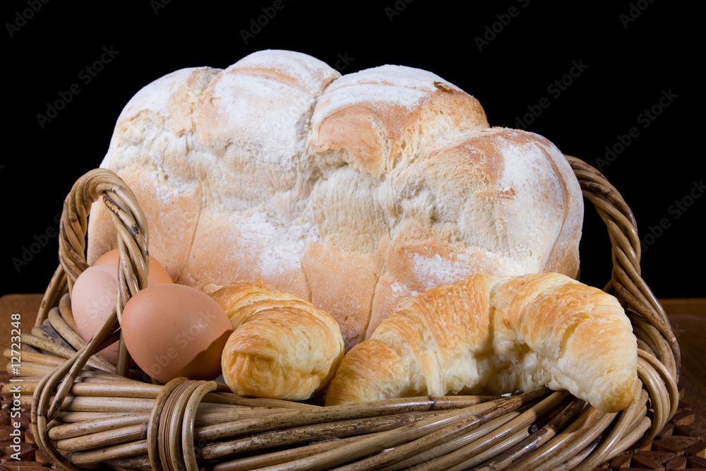 Croissants, Bread And Eggs