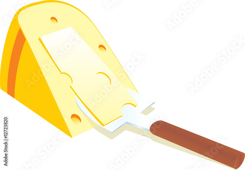 isolated cheese