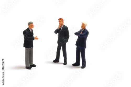 business people on white background © gunnar3000
