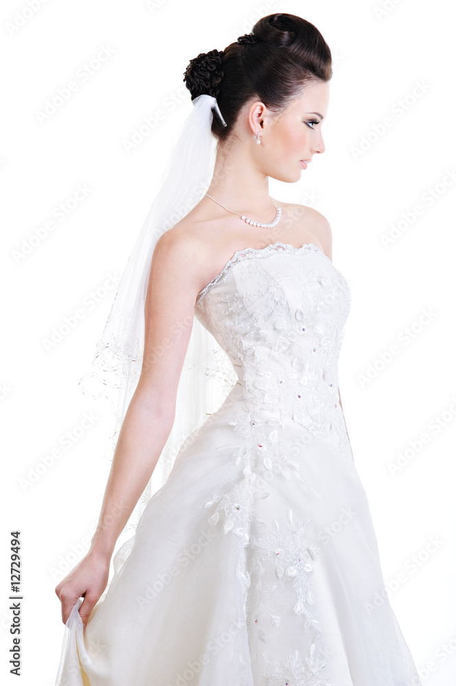 elegant beautiful bride