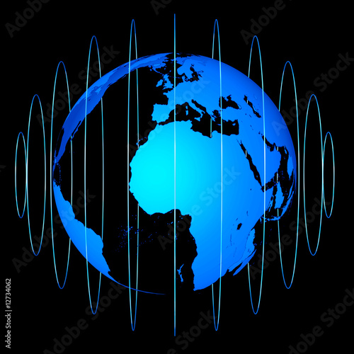 Abstract Globe of the World