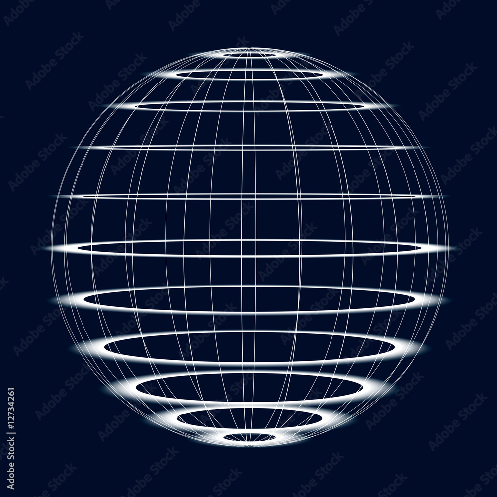 Abstract Globe of the World