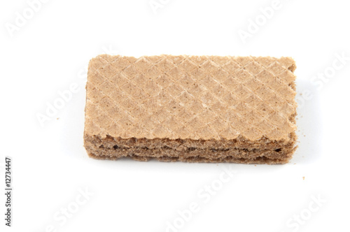 A wafer cookie isolated