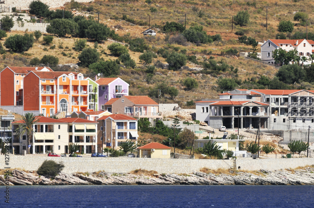 Colorful apartments n Greece