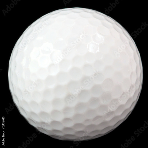 golf ball isolated on black