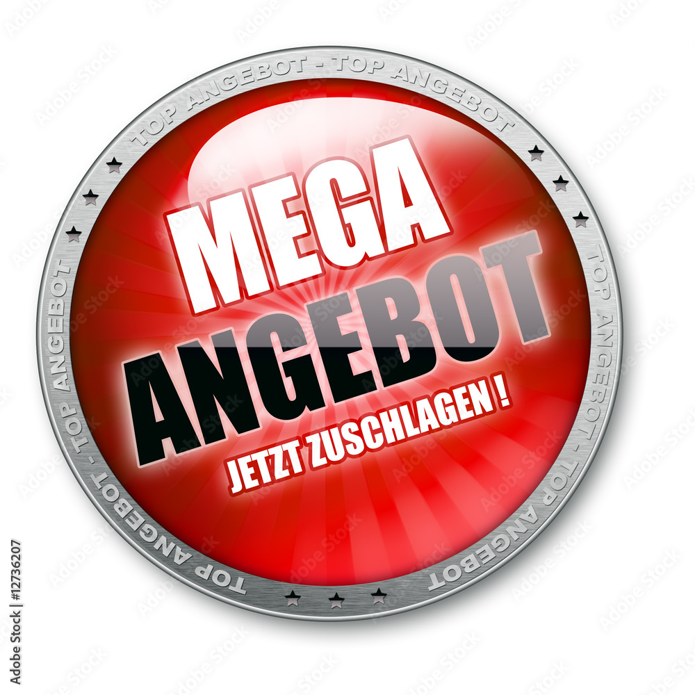 roter runder angebot button für online shopping roter runder angebot button für online shopping