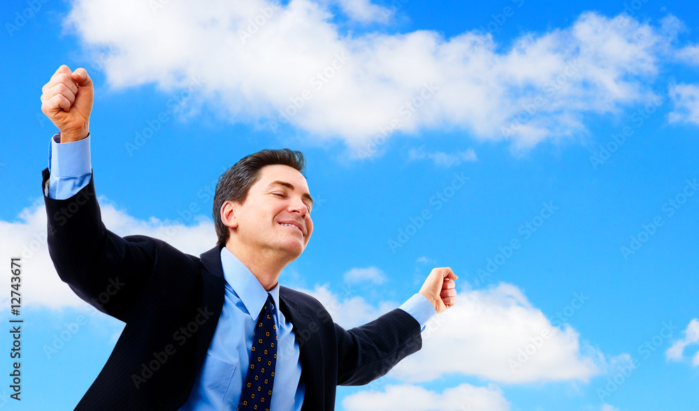 happy businessman happy businessman